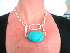 beautiful oval turquoise